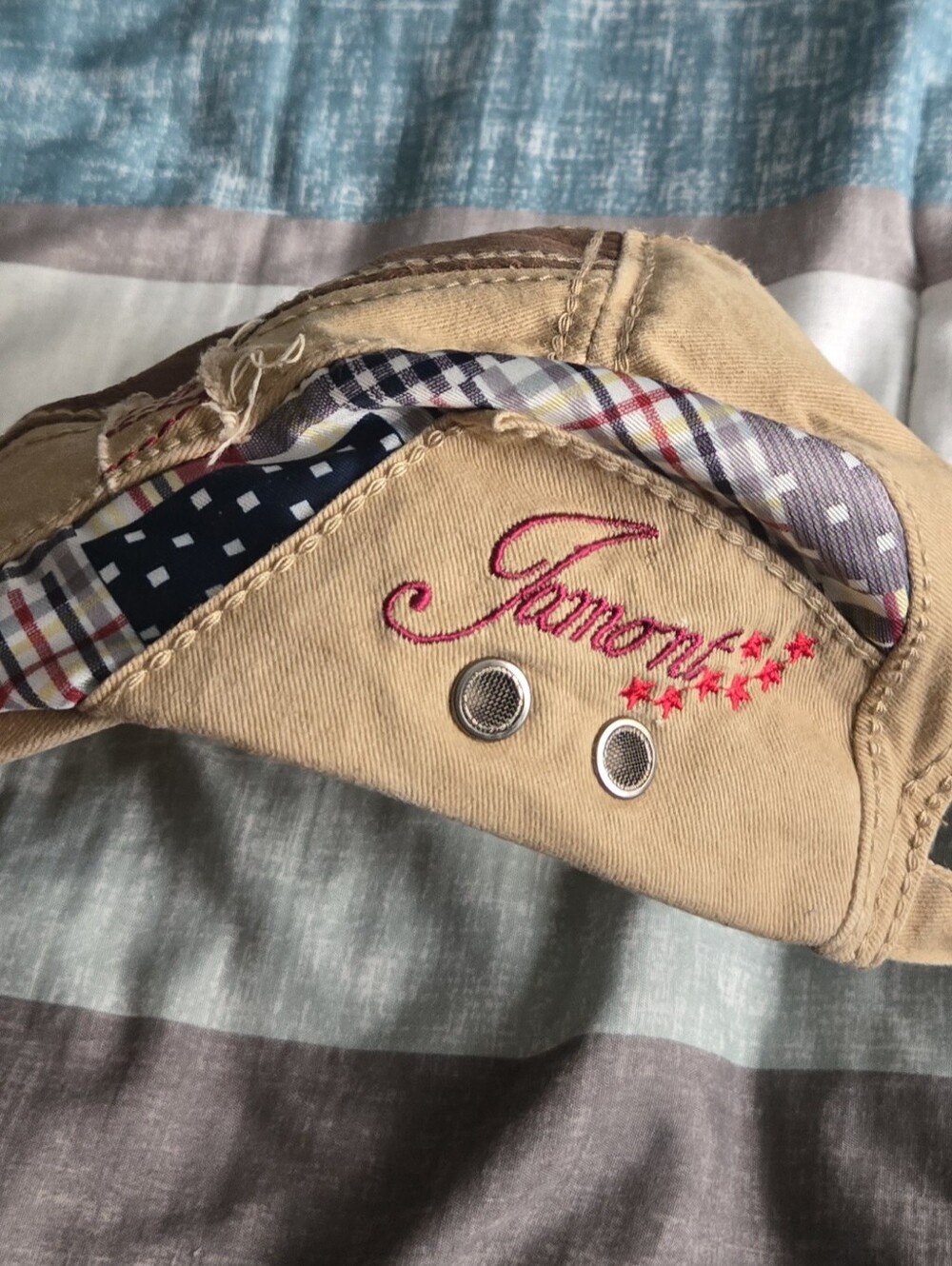Jamont Classic Tan Patchwork Cap